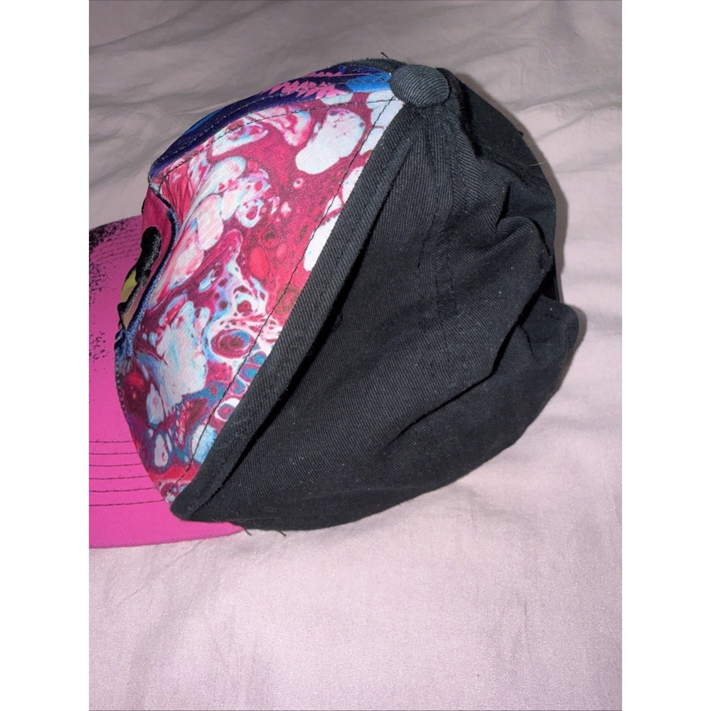 Top Level Hat Snapback PinkSmiley Face Trippy Drip Ooze Psychedelic Mushroom Men - Picture 4 of 8